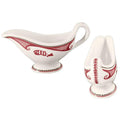 Gravy / Sauce Boat, 5 oz - Park White, Mimbreno, Fish - Maroon