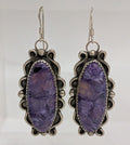 Purple Sugilite Earrings by Mary Tso
