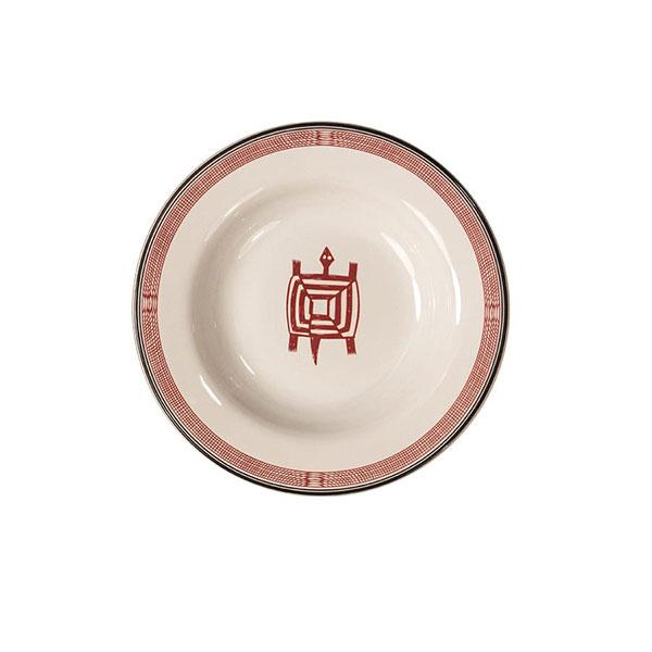 Mimbreno Turtle Soup Bowl, Maroon