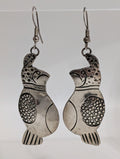 Steling Silver Quail Earrings