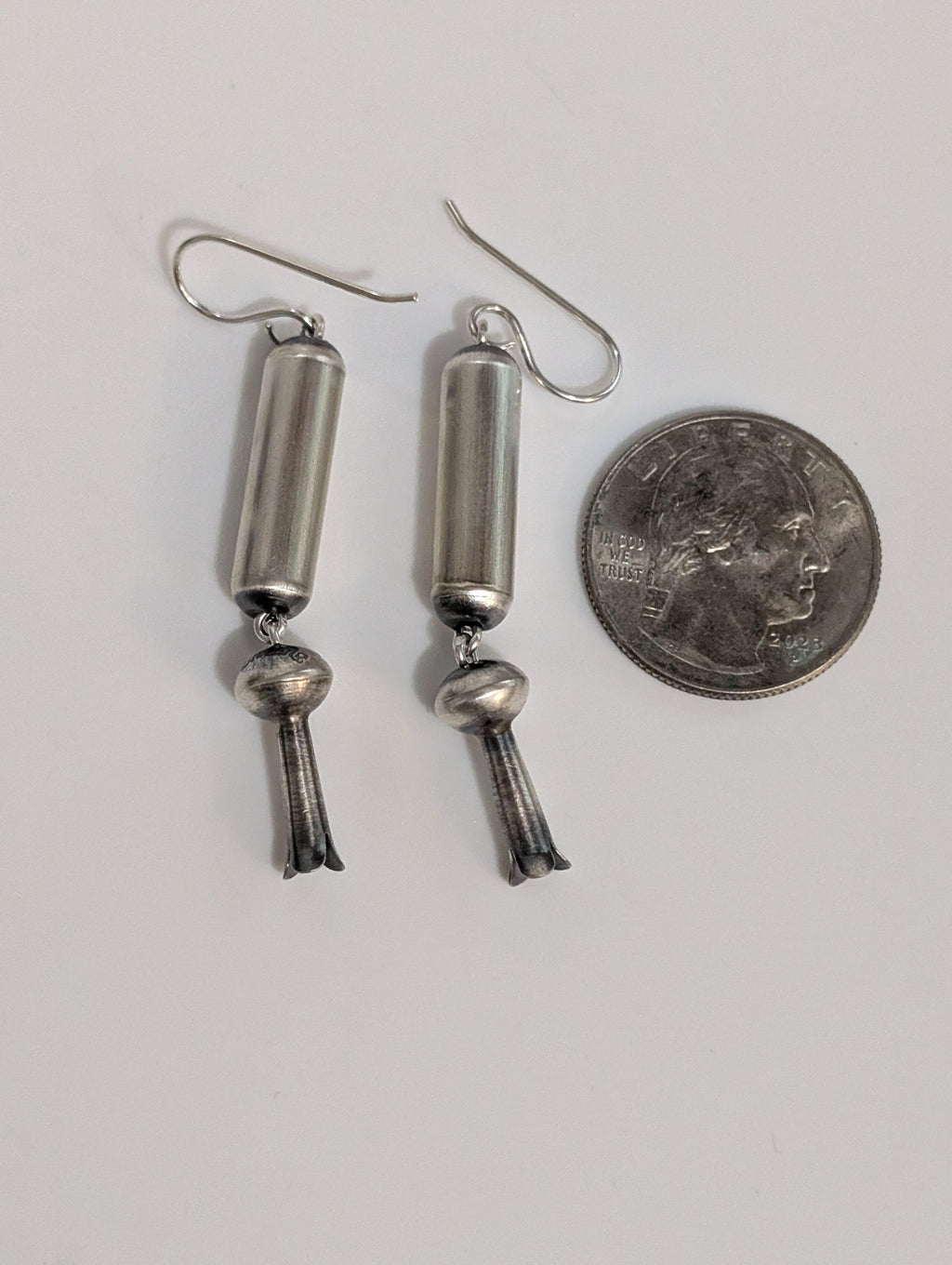 Sterling Silver Bead w Squash Blossom at bottom