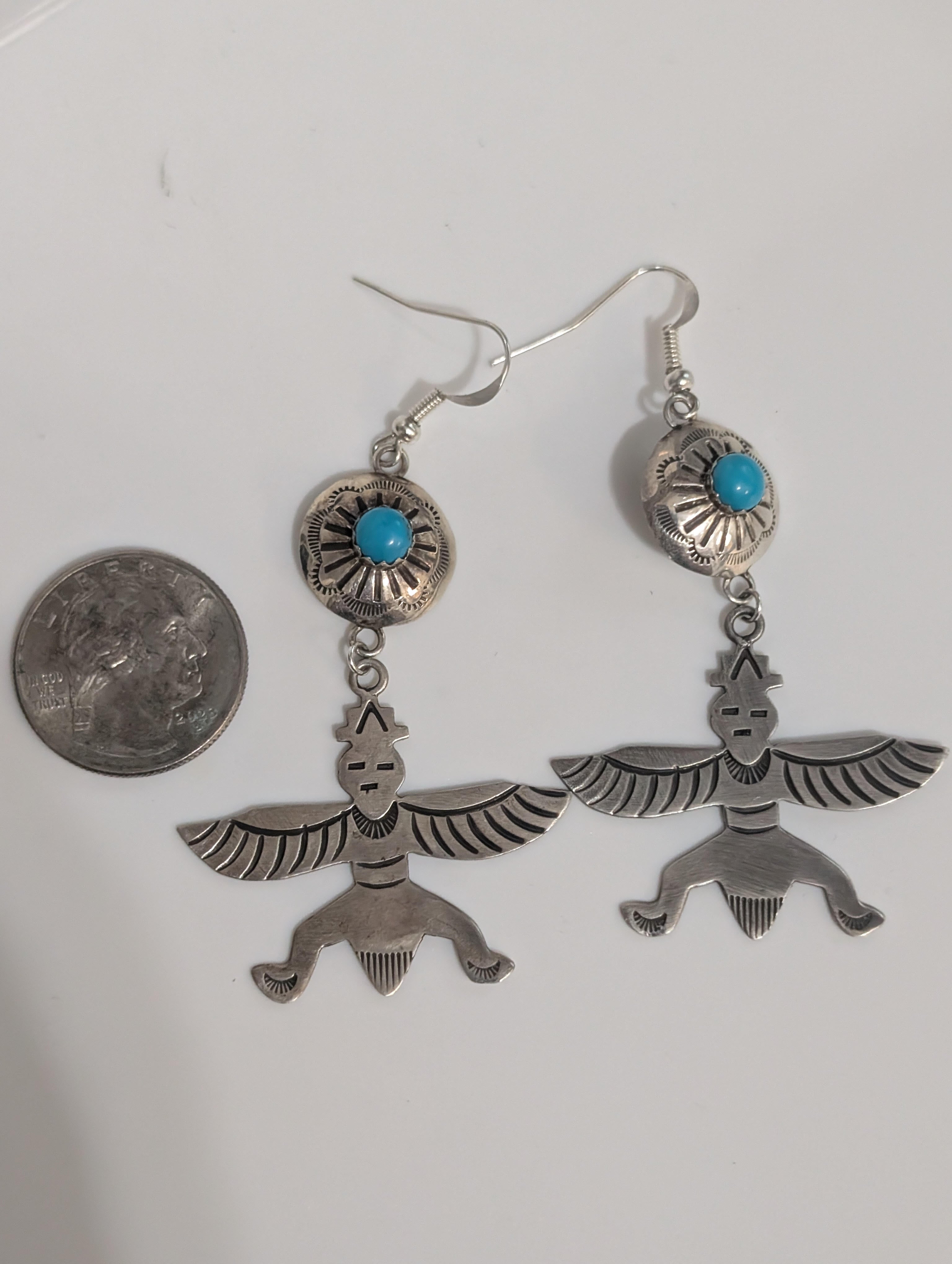 Dangle Earrings w Knifewing
