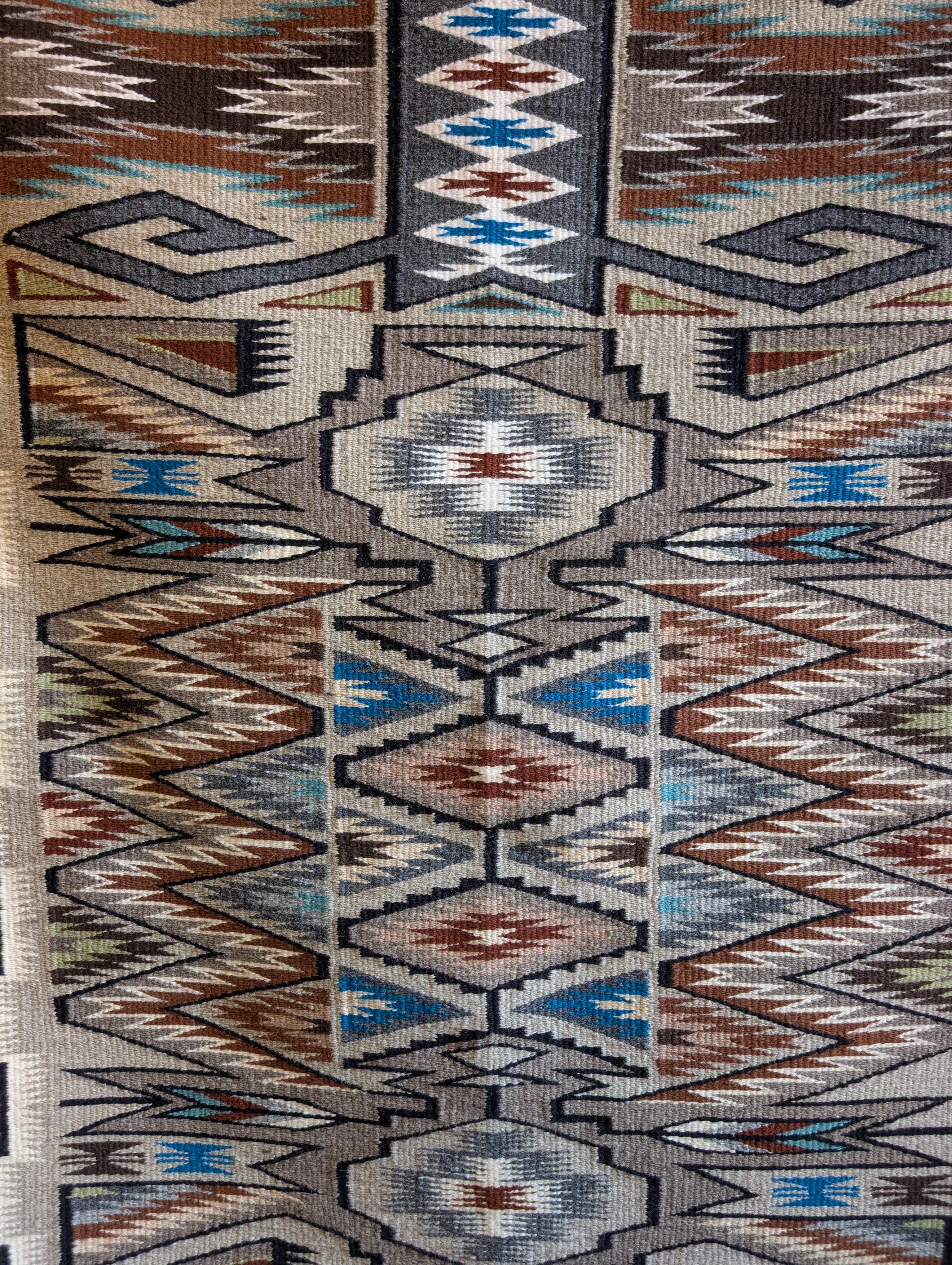 Navajo Rug Teec Nos Pos 36.25x57.5 (Lillie Tsitsui)